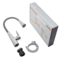 Смеситель для кухни Mixxus Premium Matis 011-T (NUT) Refl.Gray (Цвет хром+силик.излив серый) (MI8267) - 6