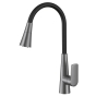 Смеситель для кухни Mixxus Premium Matis 011-T (NUT) Graphite Refl.Black (Цвет граф.+сил.излив черный) (MI8268) - 1