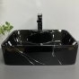 Умывальник (раковина) VBI FORLI BLACK MARMO GLOSSY накладной VBI-011107 - 4