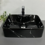 Умывальник (раковина) VBI FORLI BLACK MARMO GLOSSY накладной VBI-011107 - 5