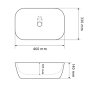 Умивальник (раковина) VBI RAVENNA SPACE BLACK MATT накладний VBI-011221 - 5