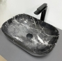 Умивальник (раковина) VBI RAVENNA BLACK OPAL GLOSSY накладний (VBI-011225) - 1