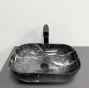 Умивальник (раковина) VBI RAVENNA BLACK OPAL GLOSSY накладний (VBI-011225) - 2