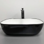 Умывальник (раковина) VBI RAVENNA BLACK WHITE GLOSSY накладной (VBI-011226) - 3