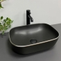 Умывальник (раковина) VBI RAVENNA BLACK MATT SILVER EDGE накладной (VBI-011229) - 2