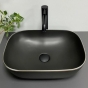 Умывальник (раковина) VBI RAVENNA BLACK MATT SILVER EDGE накладной (VBI-011229) - 4