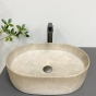 Умивальник (раковина) VBI VERONA 50 BEIGE STONE MATT накладний (VBI-011325) - 3