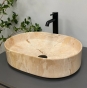 Умивальник (раковина) VBI VERONA 50 TRAVERTINE GLOSSY накладний (VBI-011326) - 4