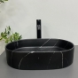Умивальник (раковина) VBI VERONA 50 BLACK MARMO MATT накладний (VBI-011328) - 2