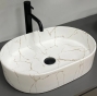 Умивальник (раковина) VBI VERONA 50 GOLD MARMO GLOSSY накладний (VBI-011329) - 2