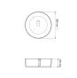 Умивальник (раковина) VBI PRATO BLACK ONYX MATT накладний (VBI-011406) - 2