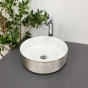 Умивальник (раковина) VBI PRATO BRUSH SILVER WHITE накладний (VBI-011407) - 1