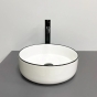 Умивальник (раковина) VBI PRATO WHITE BLACK EDGE накладний (VBI-011414) - 4