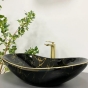 Умывальник (раковина) VBI TURIN MARBLE BLACK GLOSSY накладной (VBI-011505) - 3
