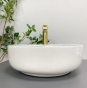 Умывальник (раковина) VBI BARI S WHITE GOLD EDGE накладной VBI-011605 - 2
