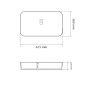 Умывальник (раковина) VBI TRIEST MARBLE накладной VBI-012711 - 5