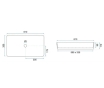 Умывальник (раковина) VBI TRIEST GREY STONE накладной VBI-012716 - 5