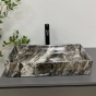 Умивальник (раковина) VBI TRIEST ANTHRACITE MARBLE накладний VBI-012717 - 3