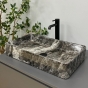 Умивальник (раковина) VBI TRIEST ANTHRACITE MARBLE накладний VBI-012717 - 4