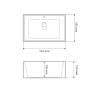 Умивальник (раковина) VBI CASTELLO WHITE накладний VBI-012901 - 2