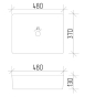 Умывальник (раковина) VBI ASTI M BLACK ONYX накладной VBI-013006 - 2