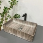 Умывальник (раковина) VBI ARABBA M DARK STONE MATT накладной VBI-013503 - 1