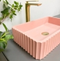 Умывальник (раковина) VBI FLORENTIA PINK MATT накладной VBI-015005 - 5
