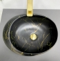 Умывальник (раковина) VBI VALIANO MARBLE BLACK MATT накладной VBI-016101 - 5