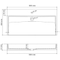 Умивальник (раковина) VBI VIESTE 90 GREY MATT накладний VBI-016802 - 4