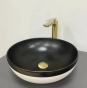 Умивальник (раковина) VBI ORMELA BLACK WHITE MATT накладний VBI-016900 - 1