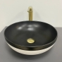 Умивальник (раковина) VBI ORMELA BLACK WHITE MATT накладний VBI-016900 - 2