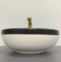 Умивальник (раковина) VBI ORMELA BLACK WHITE MATT накладний VBI-016900 - 3