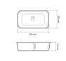 Умивальник (раковина) VBI VESTONE 55 WHITE накладний VBI-017001 - 2