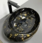 Умивальник (раковина) VBI RICCIA BLACK MARMO GLOSSY накладний VBI-017201 - 1