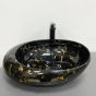 Умивальник (раковина) VBI RICCIA BLACK MARMO GLOSSY накладний VBI-017201 - 4