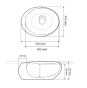 Умивальник (раковина) VBI RICCIA LIGHT STONE GLOSSY накладний VBI-017202 - 4