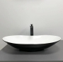 Умивальник (раковина) VBI TURATE BLACK WHITE накладний VBI-017501 - 2