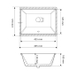 Умивальник (раковина) VBI MERANO WHITE врізний VBI-018004 - 2