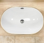 Умивальник (раковина) VBI GAETA WHITE GOLD EDGE врізний VBI-018032 - 3