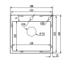 Кухонна мийка Mixxus MH5045 Decor Graphite (3.0/0.8) колір графіт (MI8310) - 3