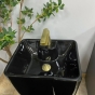 Умивальник (раковина) VBI VERESE BLACK GLOSSY підлоговий VBI-019006 - 4