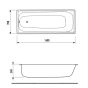 Ванная стальная PRO STEEL 160*70*39 (PS 160*70) - 3