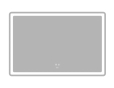 Зеркало Zerix Mirra MR05-120x80 с LED Touch, Anti-fog, димером, регулятором яркости (ZX6061) - 1