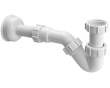 Сифон для биде McALPINE трубный с розетой без слива 1 1/4″х32 мм (HC23) - 1