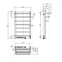 Электрический полотенцесушитель Navin Fortis 480x800 L Sensor  (А0057209) - 2
