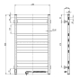 Полотенцесушитель электрический Navin Авангард  480x800 R Sensor хром (А0051069) - 2