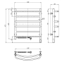 Полотенцесушитель электрический Navin Омега 530x600 L Sensor хром (А0051580) - 3
