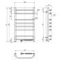 Полотенцесушитель электрический Navin Блюз 480x800 R белый (А0026122) - 3