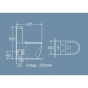 Унитаз-моноблок напольный Insana Ermin BG JL rim 65х36.5х79 черный (А0059573) - 2