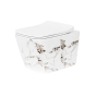 Унитаз подвесной Insana Marble JL TRN 52х36х36 белый-мрамор (А0059576) - 1